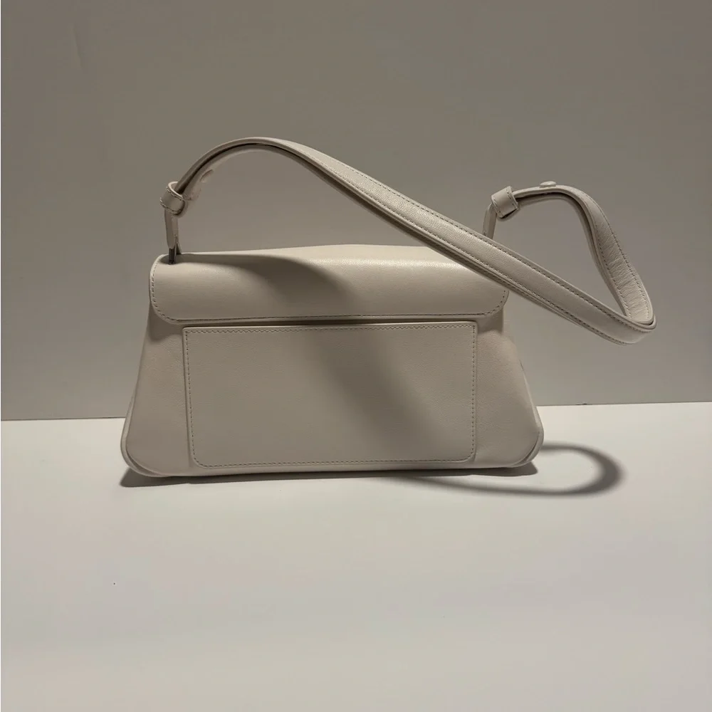 kate spade White Leather Shoulder Bag